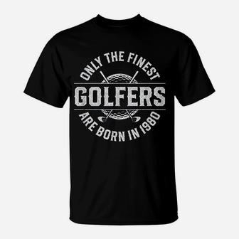 Gift For 41 Year Old Golfer Golfing 1980 41st Birthday T-Shirt | Crazezy