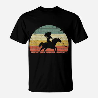 Girl Horse Riding Shirt Vintage Cowgirl Texas Ranch T-Shirt | Crazezy