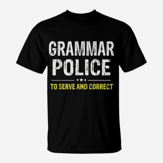 Grammar Police Women And Kids Funny Costume Idea T-Shirt | Crazezy DE