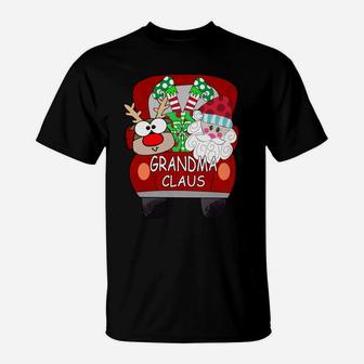 Grandma Claus Santa Car Christmas Funny Family Matching Sweatshirt T-Shirt | Crazezy UK