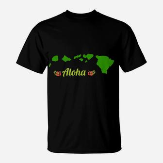 Hawaiian Aloha Hawaii Summer Vacation Tropical Beach Gift T-Shirt | Crazezy