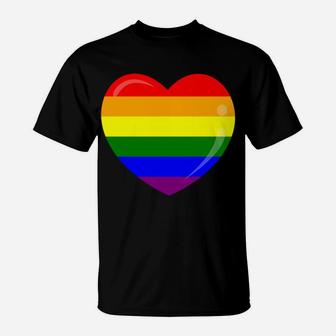 Heart Pocket Lgbt Flag Cute Gay Pride Rainbow Glbt Gift Sweatshirt T-Shirt | Crazezy