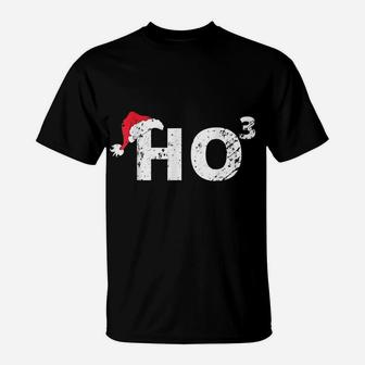 Ho3 Cubed Christmas Ho-Ho-Ho Math Teacher Funny Gift Ho-3 T-Shirt | Crazezy