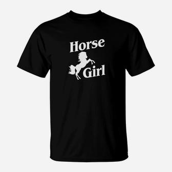 Horse Girl Women Equestrian Horseback Riding Racing T-Shirt | Crazezy DE