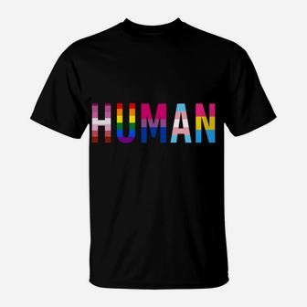 Human Lgbt Flag Gay Pride Month Transgender Rainbow Lesbian Sweatshirt T-Shirt | Crazezy AU
