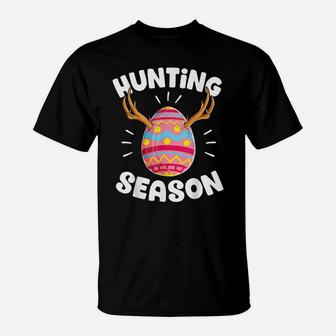 Hunting Season Easter T Shirt Egg Hunter Women Men Kids Boys T-Shirt | Crazezy
