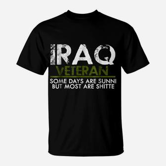 Iraq Veteran T-Shirt Funny Vet Tee Military T-Shirt | Crazezy