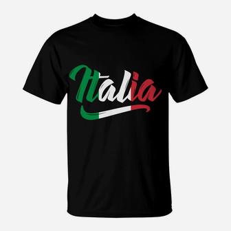 Italia Flag Italy Italian Italiano Family Heritage Gift Sweatshirt T-Shirt | Crazezy