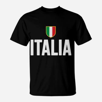 Italia Italian Pride Italy Flag Italiana Gift Roots T-Shirt | Crazezy