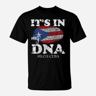 It's In My DNA SOS Free Cuba Flag Cuban Pride Men Women T-Shirt | Crazezy AU