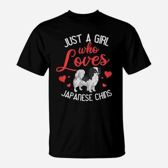 Japanese Chin Dog Gift Puppies Owner Lover T-Shirt | Crazezy CA
