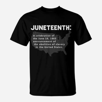 Juneteenth Celebrates Freedom Black African American T Shirt T-Shirt | Crazezy