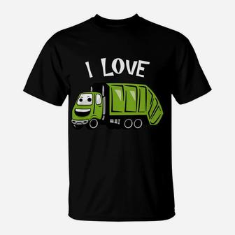 Kids Kids I Love Garbage Truck- Little Boys Trash Truck T-Shirt | Crazezy AU