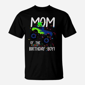 Leprechaun Monster Truck Party Mom Of Birthday Boy T-Shirt | Crazezy