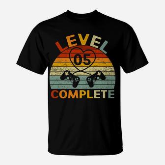 Level 5 Complete Gamers Couple 5Th Wedding Anniversary T-Shirt | Crazezy