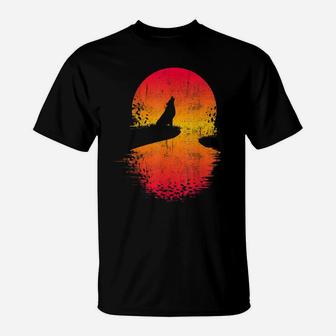 Lone Wolf Howling - Sun Set T-Shirt | Crazezy CA