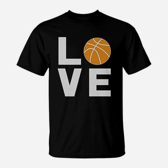 Love Basketball Basketball Fans Player Cool T-Shirt | Crazezy