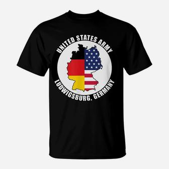 Ludwigsburg Germany United States Army Military Veteran Gift T-Shirt | Crazezy