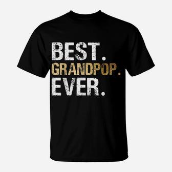 Mens Best Grandpop Graphic Gift From Granddaughter Grandson T-Shirt | Crazezy CA