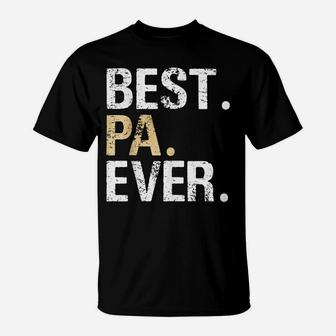 Mens Best Pa Graphic Pa Gift From Granddaughter Grandson T-Shirt | Crazezy