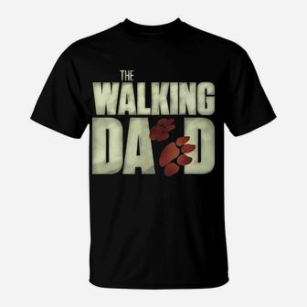 Mens Funny Mens Fear The Walking Dad Dog Lovers T-Shirt | Crazezy