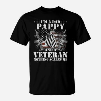 Mens I'm A Dad Pappy Veteran Father's Day Gift Tee Shirt T-Shirt | Crazezy DE