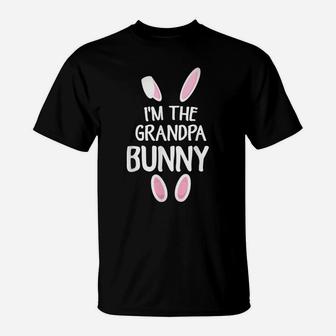 Mens I'm The Grandpa Bunny Grandfather Easter Day T-Shirt | Crazezy