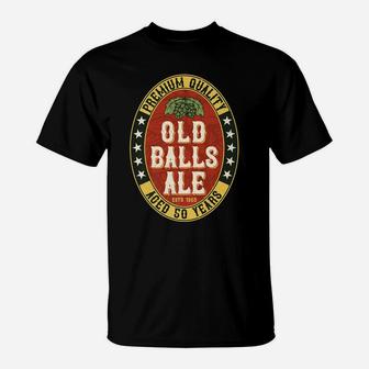 Mens Over The Hill 50 Old Balls Club For Beer Lover T-Shirt | Crazezy