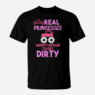 Monster Truck Hoodie For Women - Real Princesses Get Dirty T-Shirt | Crazezy DE