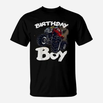 Monster Truck T Shirt Funny Birthday Boy Gift T-Shirt | Crazezy CA