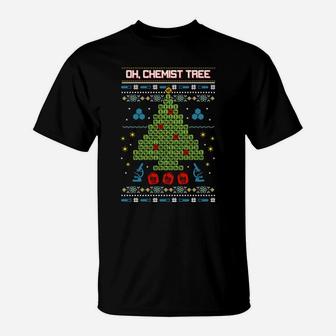 Oh, Chemistree, Chemist Tree - Ugly Chemistry Christmas Sweatshirt T-Shirt | Crazezy