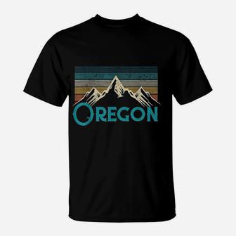 Oregon Vintage Mountains Retro Hiking T-Shirt | Crazezy UK