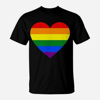Pocket Lgbt Flag Gay Pride Rainbow Heart Glbt Gift T-Shirt | Crazezy
