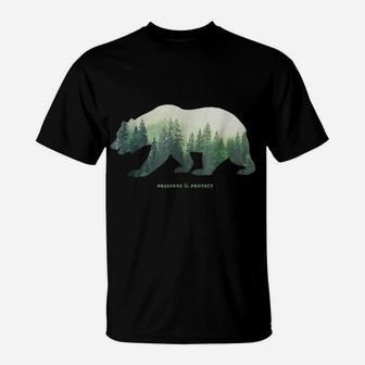 Preserve & Protect Vintage National Park Bear Shirt T-Shirt | Crazezy AU