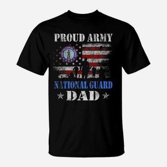 Proud Army National Guard Dad T Shirt Veterans Day Gift T-Shirt | Crazezy