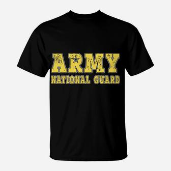Proud Army National Guard Girlfriend Us Flag Military Couple Sweatshirt T-Shirt | Crazezy CA
