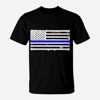 Proud Mom Of A Police Officer Mother Gift Sweatshirt Us Flag T-Shirt | Crazezy DE