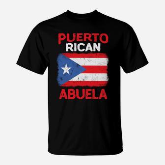 Puerto Rico Hoodie Sweatshirt Abuela Grandma Flag Mothers T-Shirt | Crazezy