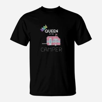 Queen Of The Camper Funny Cute Camping Rv Gift T-Shirt | Crazezy UK