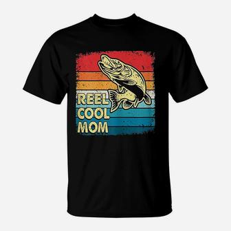 Reel Cool Mom Funny Fish Fishing Mothers Day Gift T-Shirt | Crazezy