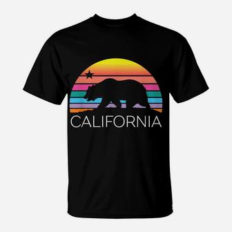 Retro California Surf Vintage Beach Cali 80S Venice Palm Sun T-Shirt | Crazezy