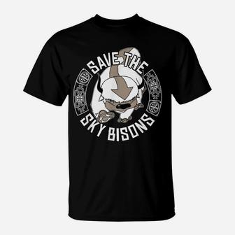Save The Sky Bisons With Bison Head T-Shirt | Crazezy UK