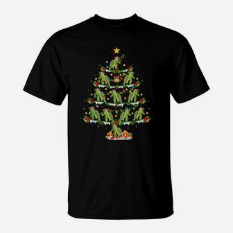 Sea Turtle Animal Lover Lighting Sea Turtle Christmas Tree T-Shirt | Crazezy UK