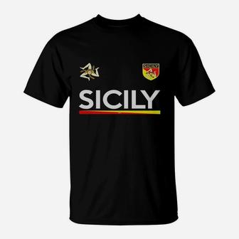 Sicilia Soccer T-shirt - Sicily, Italy Football Jersey T-Shirt | Crazezy