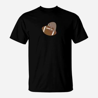 Sloth Football Funny Cute Animal Lover Sports Gift T-Shirt | Crazezy DE