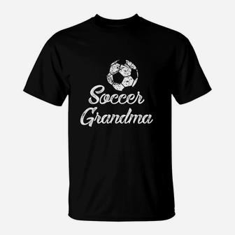 Soccer Grandma Cute Funny Player Fan Gift T-Shirt | Crazezy