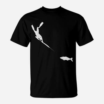 Spearfishing Freediver Fish Hunting Tee T-Shirt | Crazezy CA