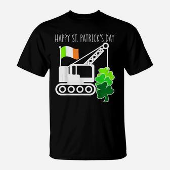 St Patricks Day Mother And Son Matching Shamrock Truck Shirt T-Shirt | Crazezy CA
