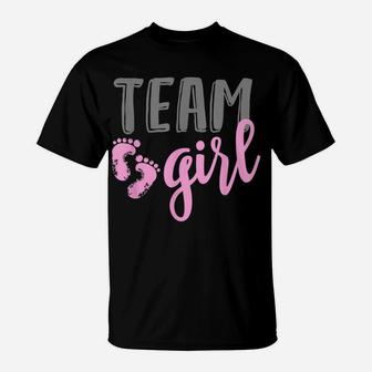 Team Girl Gender Reveal Baby Shower Shirt T-Shirt | Crazezy