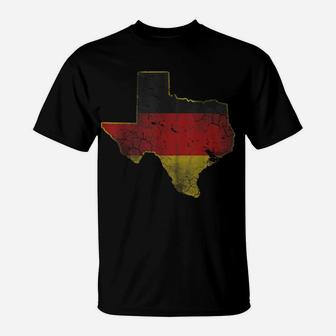 Texas German American Flag Texan Germany Deutschland T-Shirt | Crazezy